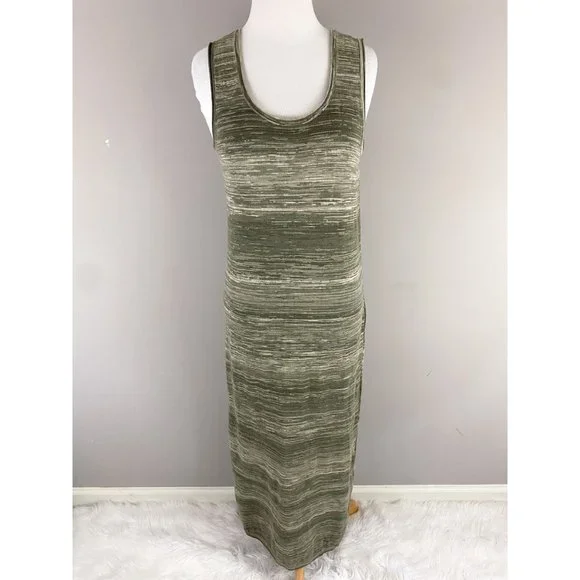 Massimo Dutti | Dresses | Massimo Dutti Green Sleeveless Knit Maxi Dress  Small New | Poshmark